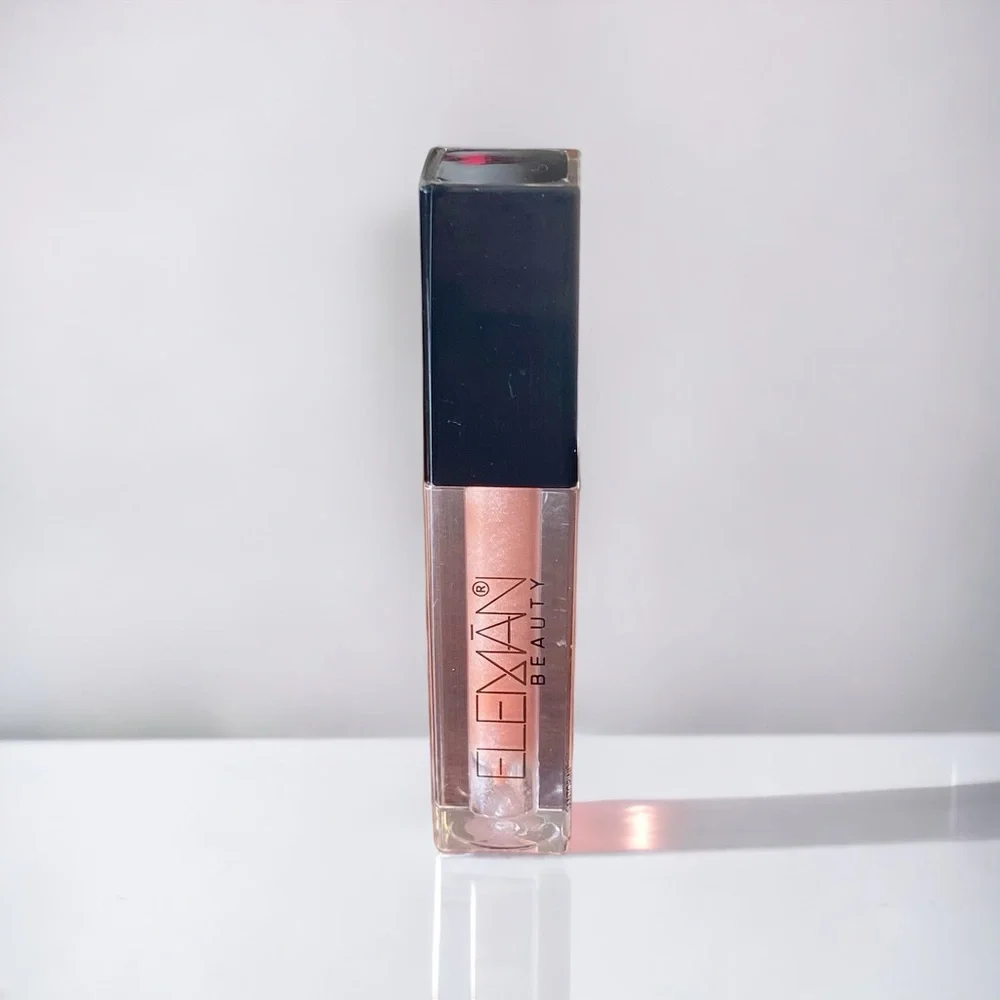 💎 ELEMAN BEAUTY Lip Gloss in Color Santorini Deluxe Travel Size New & Sealed
